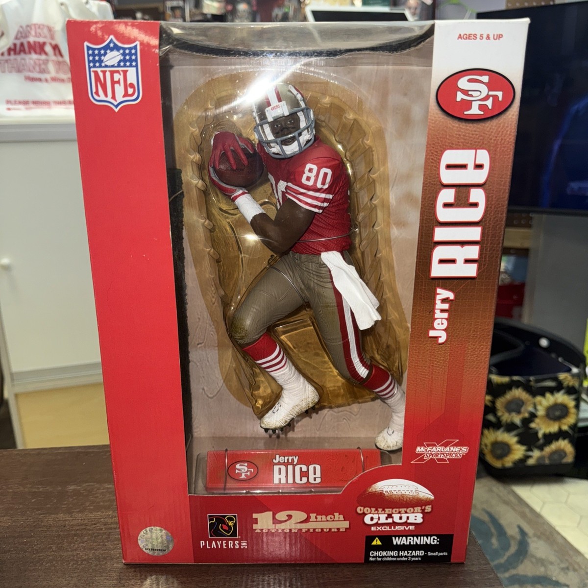 NFL MCFARLANE JERRY RICE SAN FRANCISCO 49ERS COLLECTORS CLUB