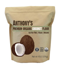 Organic Coconut Flour, 4 Lb, Batch Tested Gluten Free, Non GMO, Vegan, Keto Frie