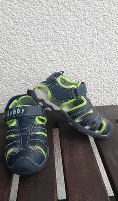 Slobby Kinder Sandalen Gr. 24 Grau-grün Klettverschluss Neuwertig Top