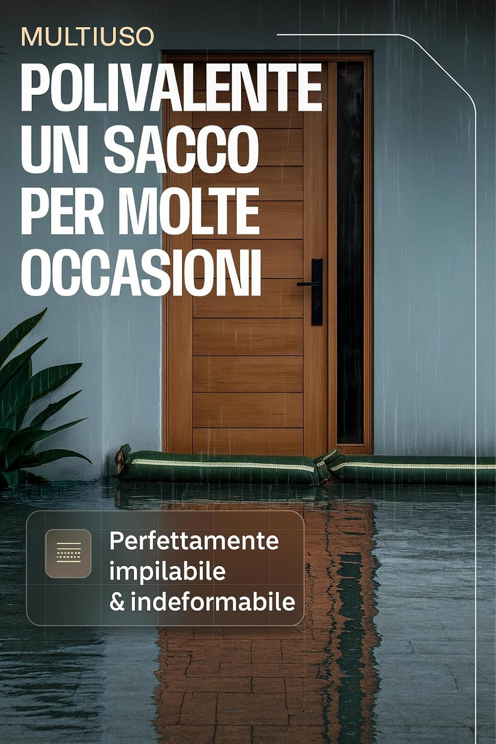 Kit 20 Sacchi Anti-Inondazione 25x100cm - Barriera Idrica UV Stable - 4