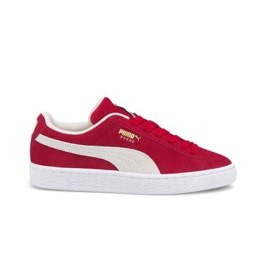 PUMA Suede Classic Xxi Lace Up  Youth Boys Red Sneakers Casual Shoes 38056002