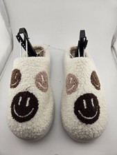 MIA Women's Cozi Slip-On House Slipper Cocoa Smiley Natural