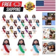 20PCS Little Jesus Figures, Mini Jesus Figurines in Bulk, Multicolor Tiny Jes...