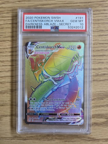 Centiskorch VMAX graded PSA 10 for sale on eBay