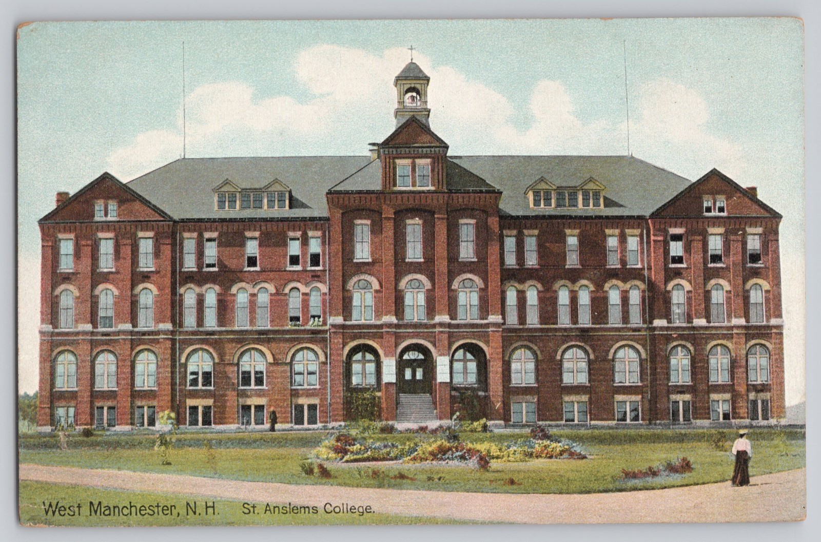 St. Anslems College Manchester New Hampshire NH c1910 Antique Postcard