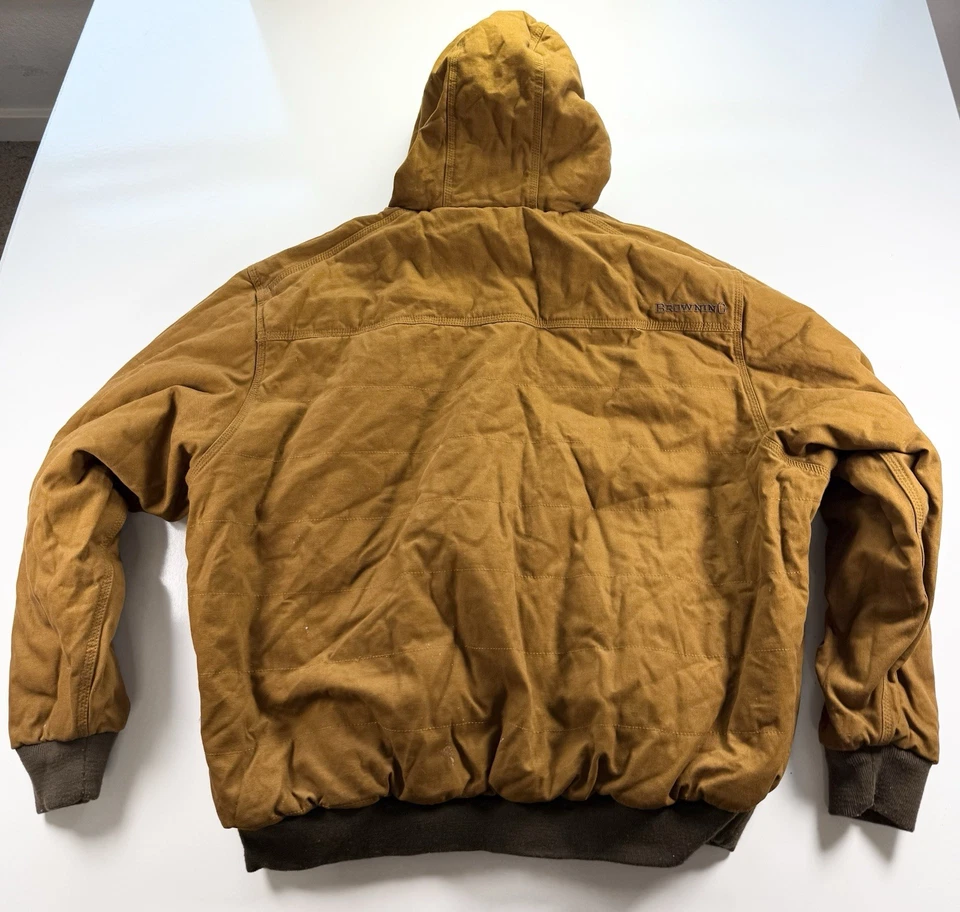 Chaqueta de Caza Browning Reversible Camuflada XL Marrón Borde Realtree Ropa de Trabajo con Capucha Foto 4 de 4