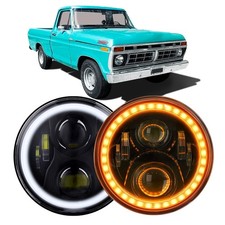 7 Inch LED Headlights Round H6024 Compatible with Ford F100 F250 F350 Pickup ...