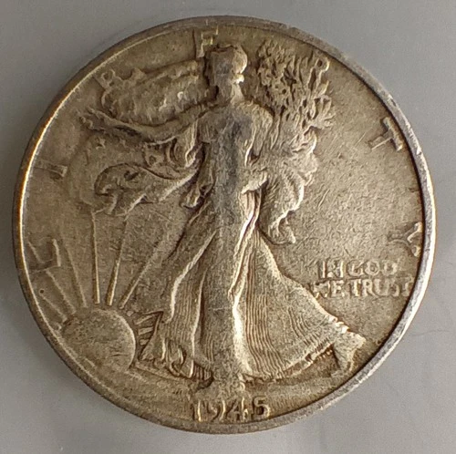 1945 Walking Liberty Silver Half Dollar | Philadelphia | EF/XF