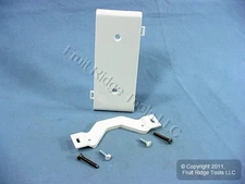 Leviton PSC14-W White 1-Gang Blank Unbreakable Sectional Cover Cover Box Mount