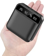 Portable Charger Power Bank,2 USB A Outputs and 1 USB-C/1 Micro BLACK 