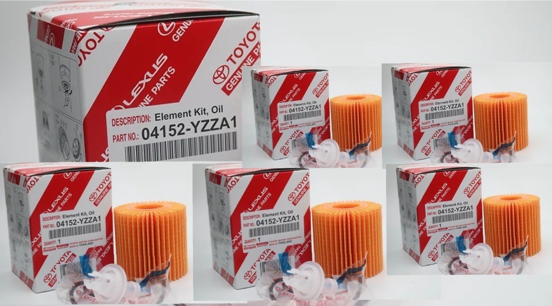 Toyota Scion Lexus Genuine OEM Oil Filter 04152-YZZA1 Set of 5