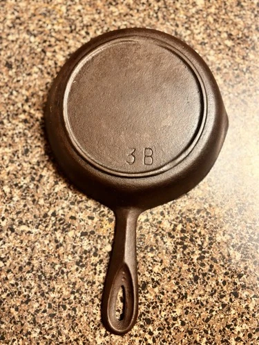 Vintage BSR Cast Iron Skillet No. 3 Century Series 6 5/8 inch Made in USA