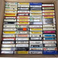 Lot Of 67 Vintage Factory Sealed 8 Track Tapes Various Artists/Genres NOS