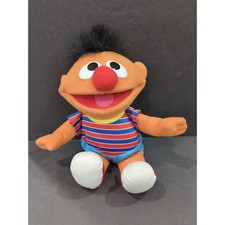 12" Vintage Tickle Me Ernie 1996 Plush Doll Sesame Street Tyco - Works