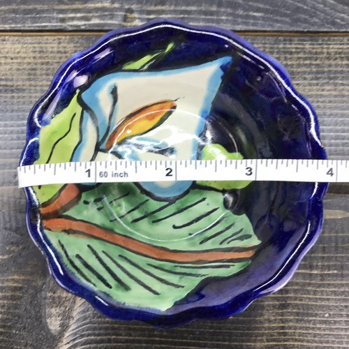 Mexican Hand Painted Pottery Bowls Small Set Of 2 - Picture 4 of 10