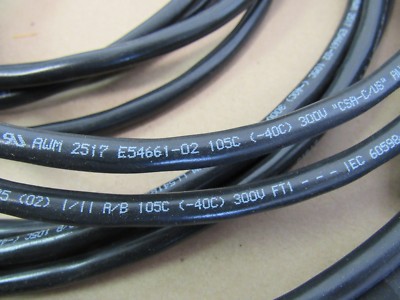 4 PCS AWM 2517 E54661-02 CABLES 10FT 105C 300V CSA-C/US LL54185 W