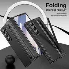 For Samsung Galaxy Z Fold7 6 5 4 3 Hinge Rugged Case + Stylus + Screen Protector