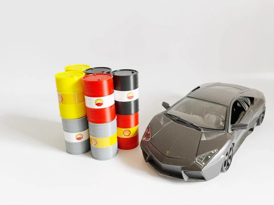 1:18/24/43/64 Diorama Workshop Oil Drum Models Garage Scene Display Props Model - Image 2 of 4