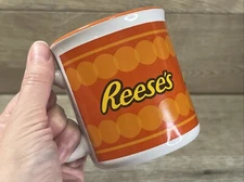 REESE'S Peanut Butter Coffee Mug Orange & White 12oz Ceramic Logo Galerie
