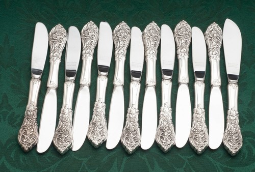 Florentine Lace by Reed & Barton 67 pc. Dinner Size set of Flatware w/ Chest - Picture 5 of 8