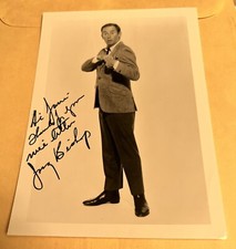 Joey Bishop signed 7x5 BW photo sent from his Productions Office In Hollywood/68