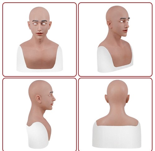 Maschere testa maschera giovane in silicone realistico bello per travestito cosplay - Foto 2 di 12