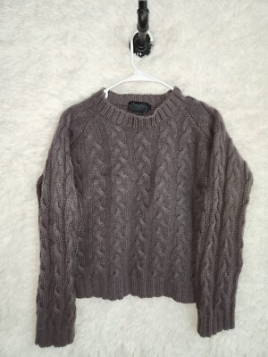 Grand Cardigan Femme Peregrine 100% Laine Pure Bleu - Taille L, Tricot Côtes, Fabriqué En Angleterre, Occasion Très Bon état