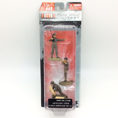 21st Century Toys Four Star Military 1/32 Artillery Crew 8 Inch