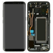 Black For Samsung Galaxy S8 SM-G950 LCD Display Touch Screen Digitizer + Frame