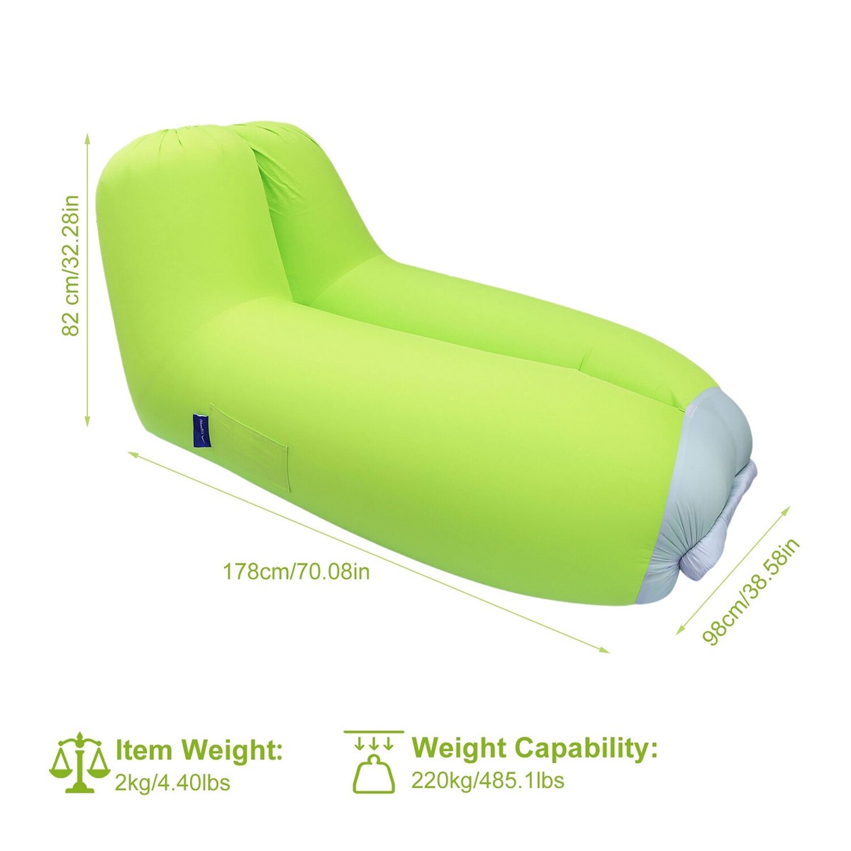 Inflatable Camping Sofa Aldi Baci Living Room
