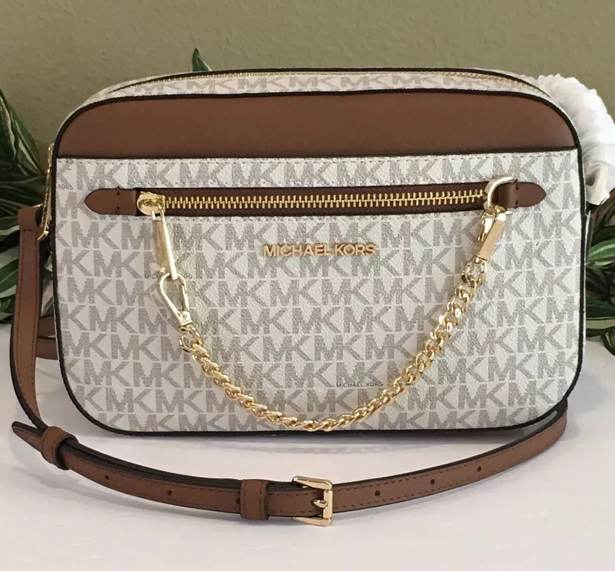 MICHAEL KORS Signature JET SET Crossbody LARGE