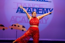 Revolution Female XLA Red Dance Costume Set - Ignition Top/Hyperdriver Pants