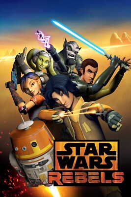 2014 Star Wars Rebels Poster 11X17 Kanan Jarrus Ezra Bridger