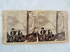 Vintage Stereoskopowy widok - "Wspinaczka Mountain Paths Yosemite Valley