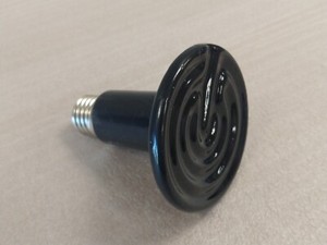 Ceramic Heat Lamp Emitter Reptile Chicken Pet Amphibian 250W Black No Light