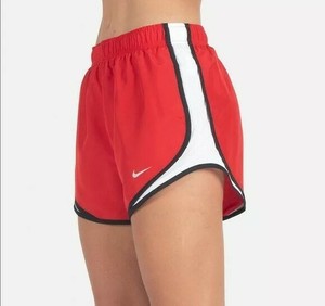 red nike shorts womens