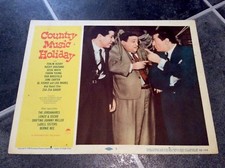 COUNTRY MUSIC HOLIDAY Original Film Lobby Card ROCKY GRAZIANO FERLIN HUSKY Boxer