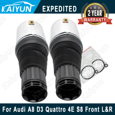 For Audi A8 D3 Quattro 4E S8 Front Air Suspension Spring Bags 4E0616039AB L&R 2x