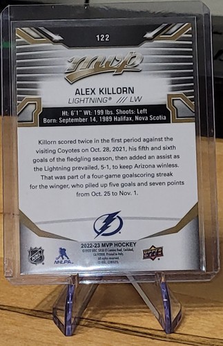 Alex Killorn 2022-23 UD MVP Gold Script #122 Tampa Bay Lightning - Picture 2 of 2