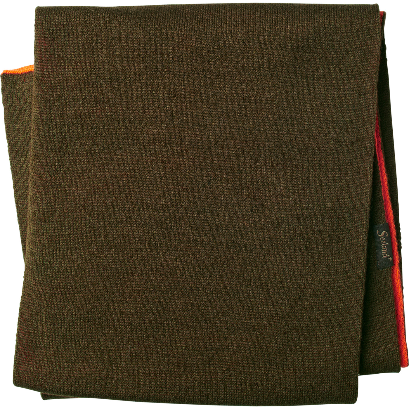 Seeland Reversible Scarf - Orange / Olive