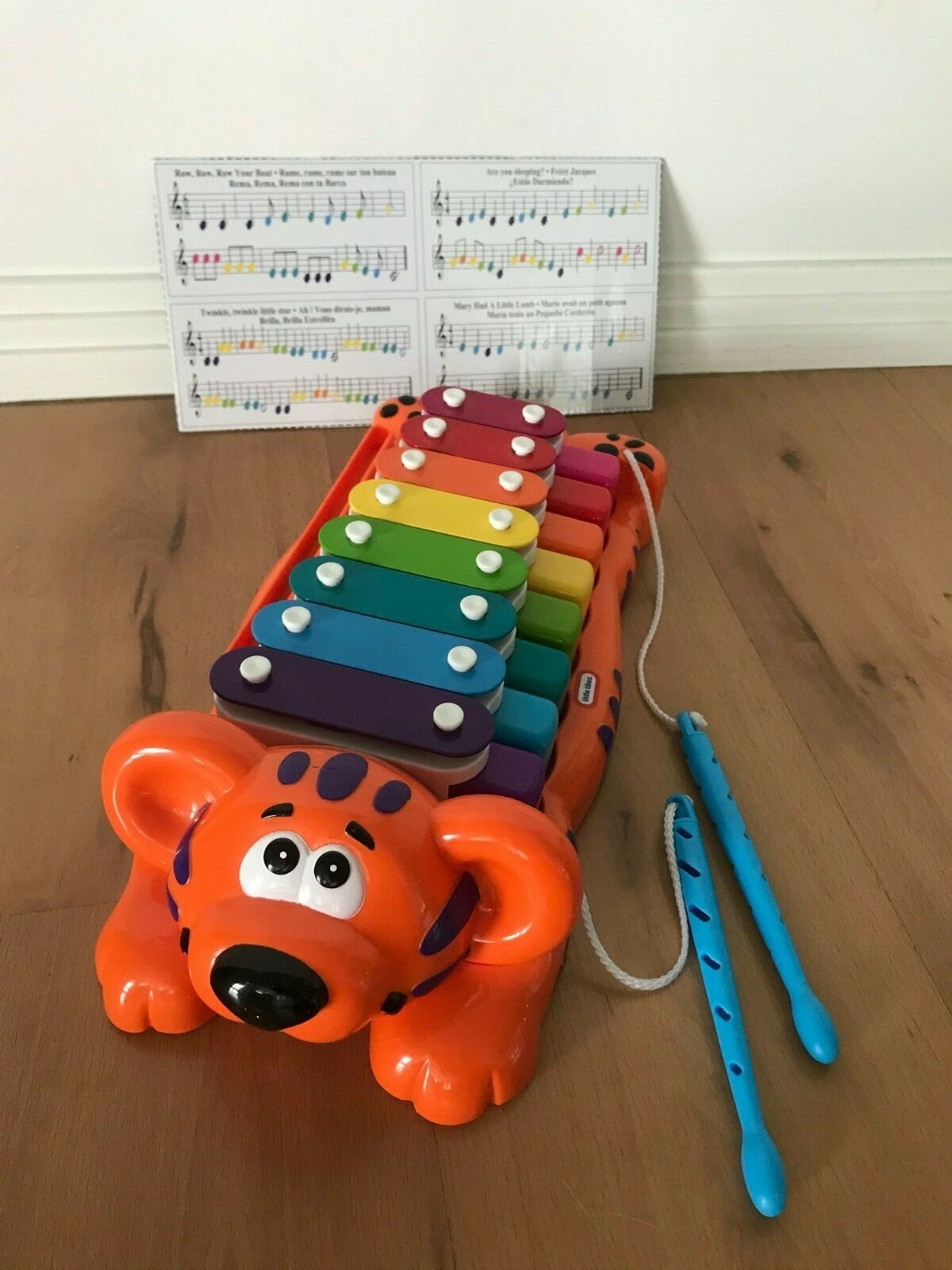 little tikes tiger xylophone sheet music