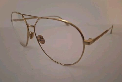 Christian Dior Aviator O Gem AU 8900 Eyeglass Frames DIOR Gold 58-12-145 - Picture 4 of 7