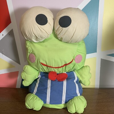 1994 Rare Vintage Sanrio JUMBO Plush Tissue Box Cover Keroppi Frog