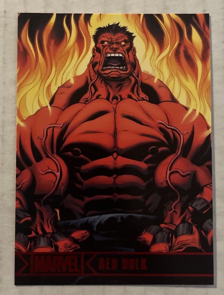 2012 MARVEL GREATEST HEROES Card # 60 Red Hulk