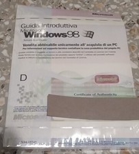 Microsoft Windows 98 Originale In Italiano, Imballato.Mai Venduto.Top Vintage