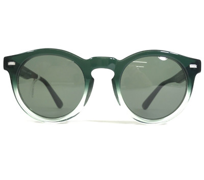 Morgenthal Frederics Sunglasses 352 COOPER Clear Green Frames with Green Lenses