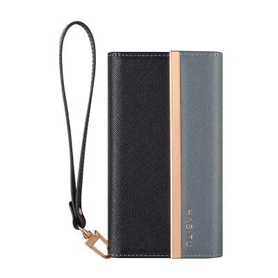 HABITU IPHONE 6/7/8/SE ERIS TRI FOLD WALLET CASE, BLACK *DISTRESSED PKG - Image 1 of 4