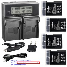 Kastar Battery Dual Fast Charger for Nikon D5100 D5200 D5300 D3200 D3300 P7000