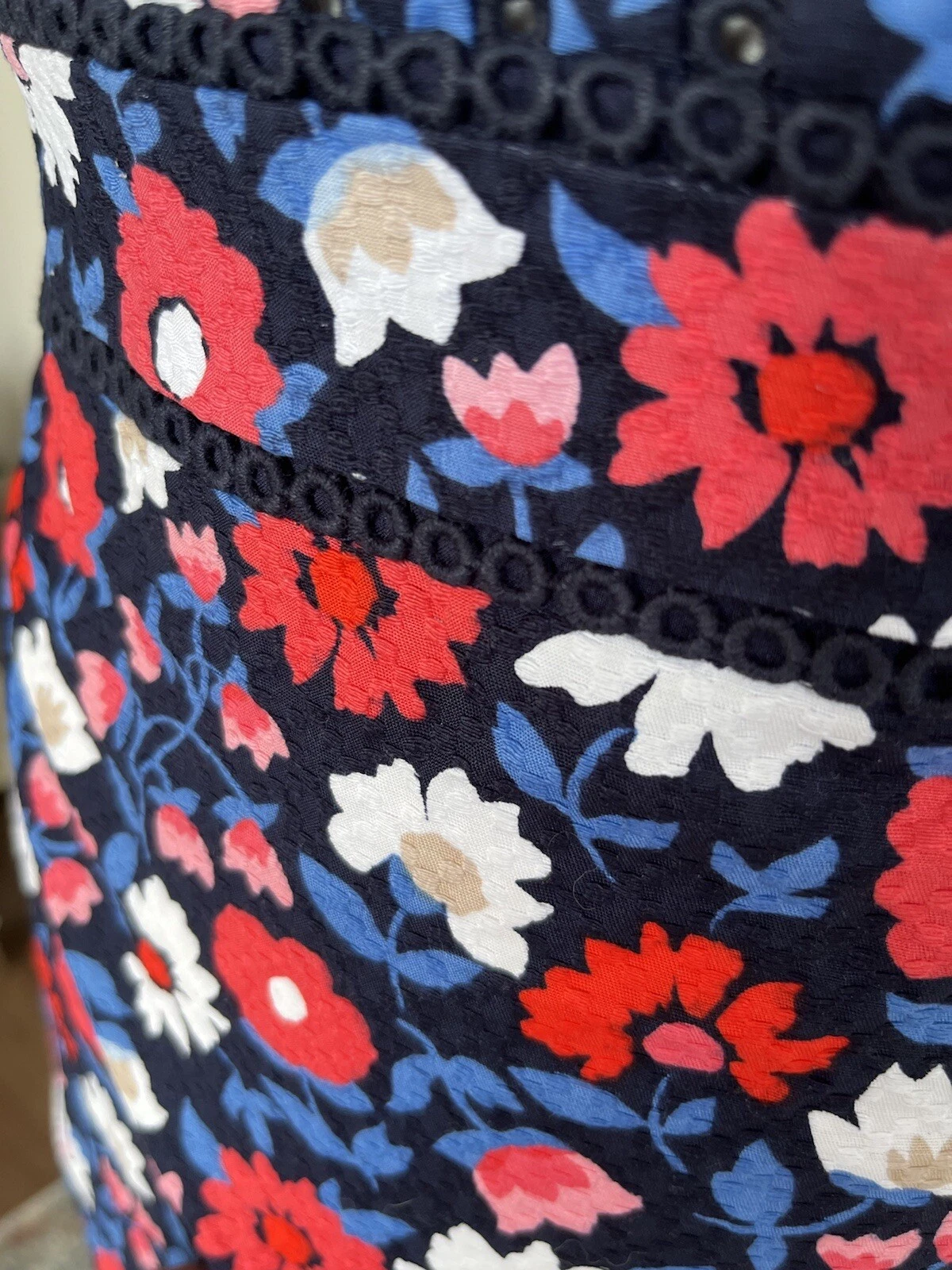 Abito poplin fiocco scattante Kate Spade taglia 0 taglia 6 £189