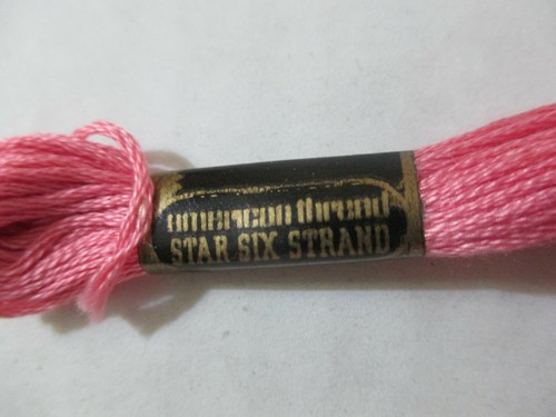 22 NEW VINTAGE COTTON EMBROIDERY FLOSS STAR BRAND COLOR #1026 PINK 9 YDS SKEINS - Picture 7 of 7